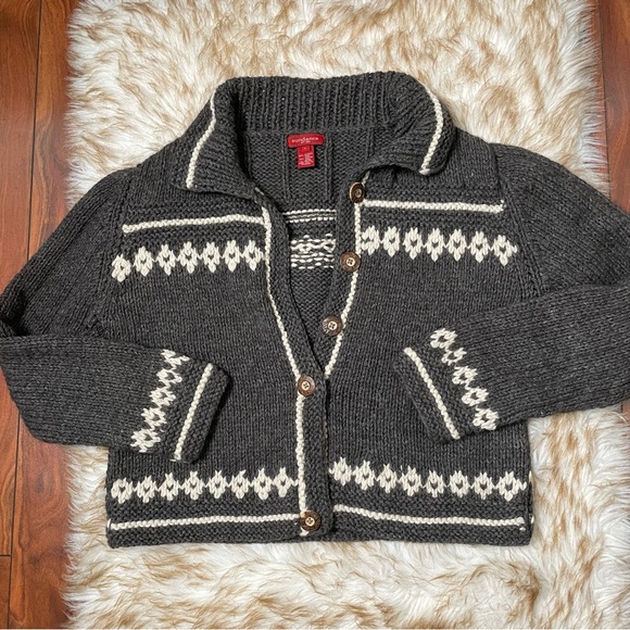 Sundance chunky Alpaca/merino wool cardigan - Picture 5 of 9